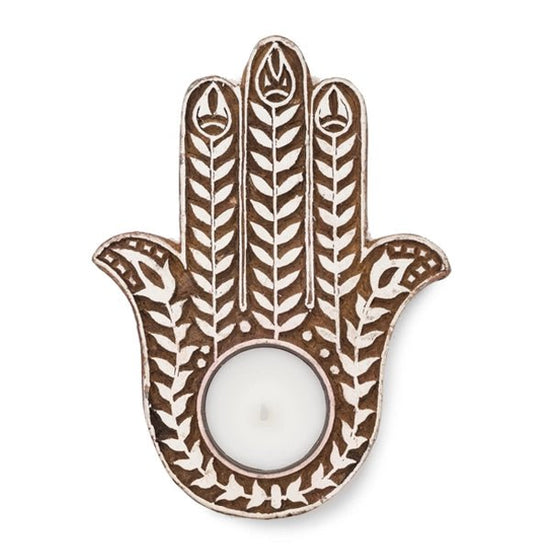 Aashiyana Hamsa Tea Light Candle Holder - Saltbox Sash