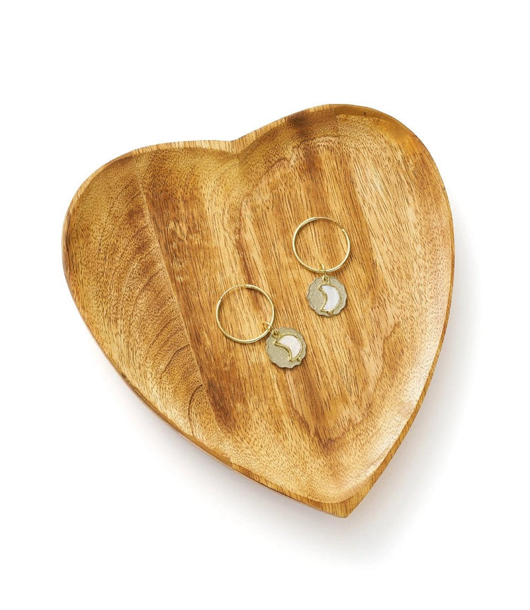 Alaya Heart Wooden Tray - Saltbox Sash