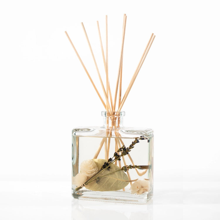 Amber Lavender Botanical Reed Diffuser - Saltbox Sash