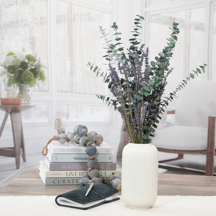 Baby Eucalyptus and Lavender Bouquet - Saltbox Sash