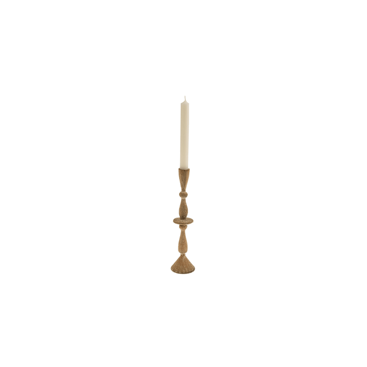 Beige Imani Candle Holder - Medium - Saltbox Sash