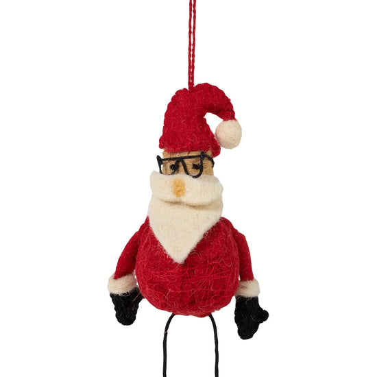 Bendy Santa Ornament - Saltbox Sash