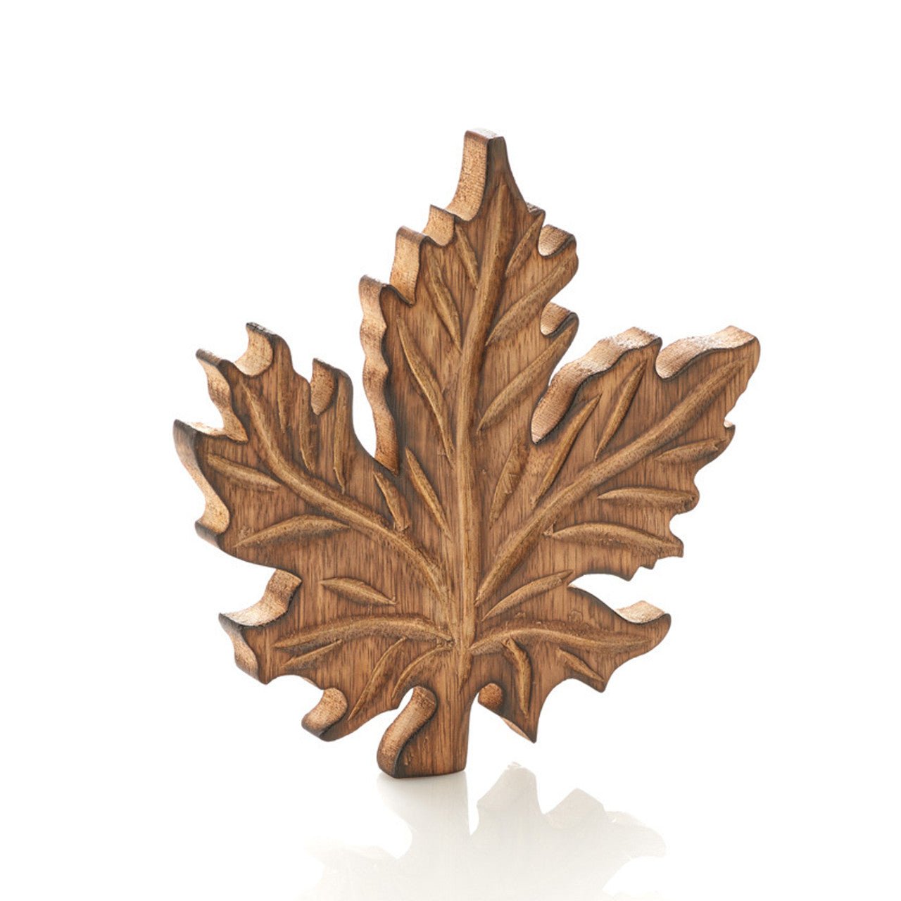 Carved Maple Leaf Trivet - Saltbox Sash