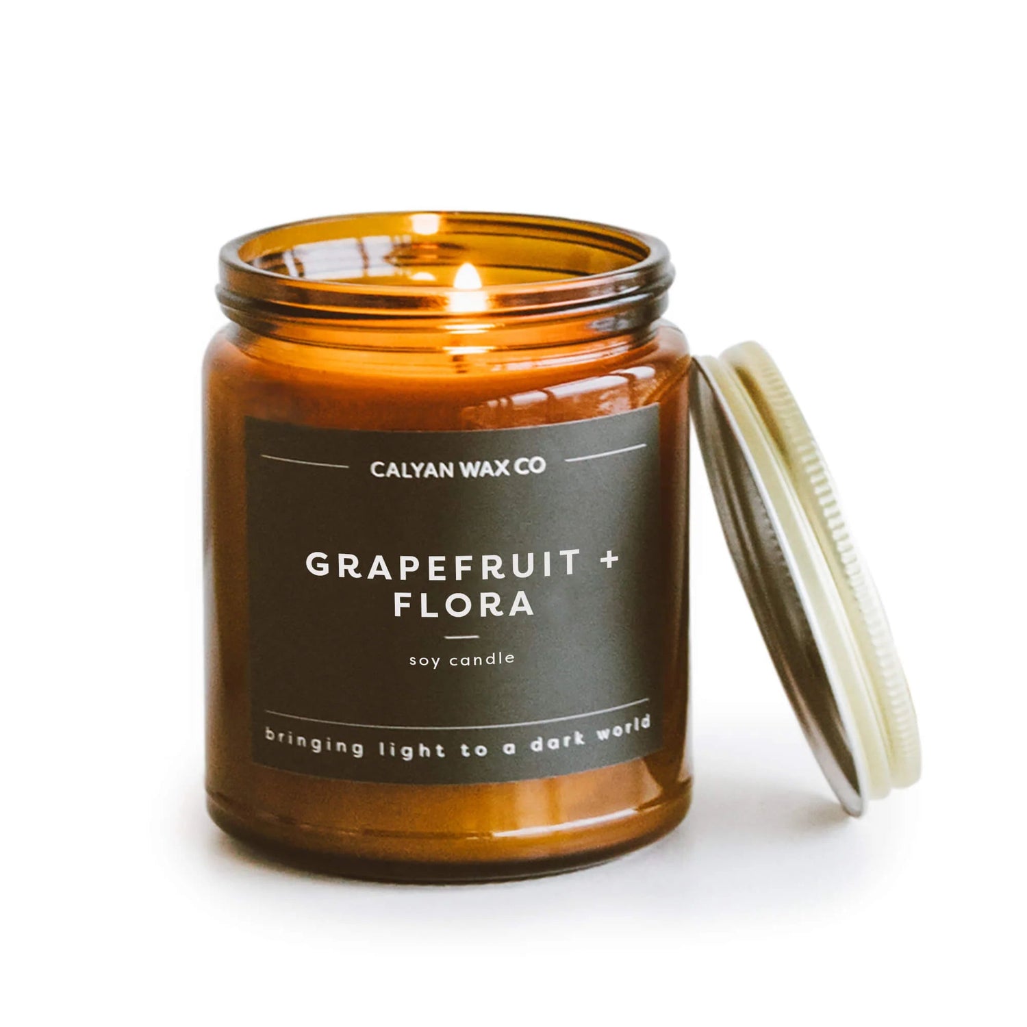 Grapefruit Flora Soy Candle - Saltbox Sash