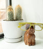 Hand - Carved Dog Eyeglass Holder - Saltbox Sash