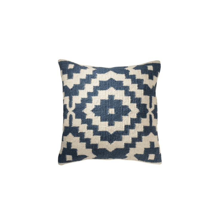 Indigo Samarkand Kilim Pillow - Saltbox Sash