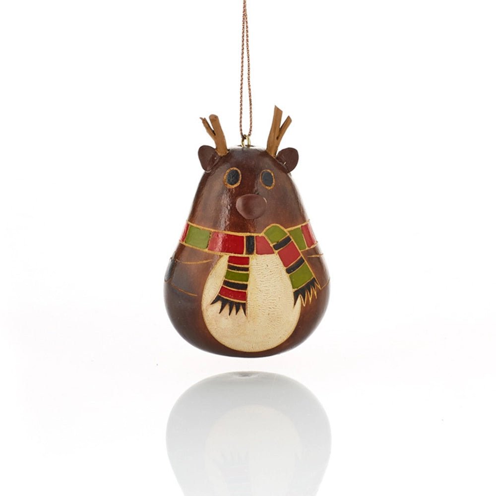 Little Antler Reindeer Gourd Ornament - Saltbox Sash