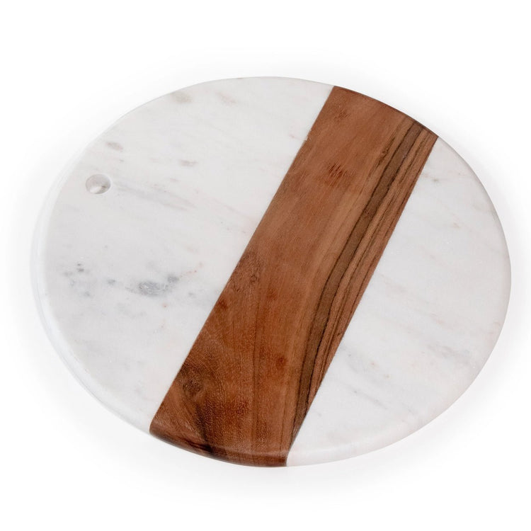 Marble & Acacia Wood Charcuterie Board - Saltbox Sash