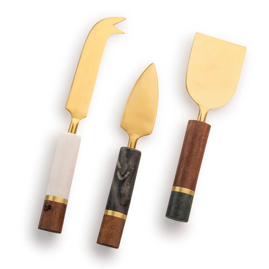 Marble Cheese Knives Set - Saltbox Sash