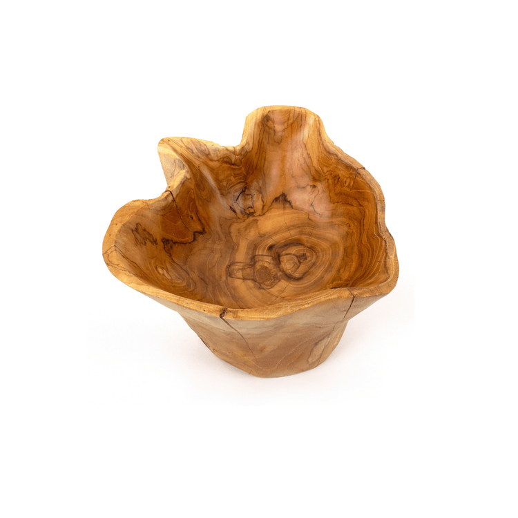 Organic Root Teak Bowl - Saltbox Sash