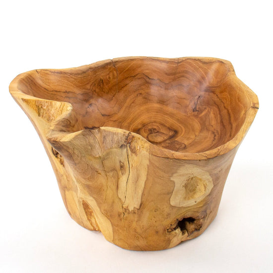 Organic Root Teak Bowl - Saltbox Sash