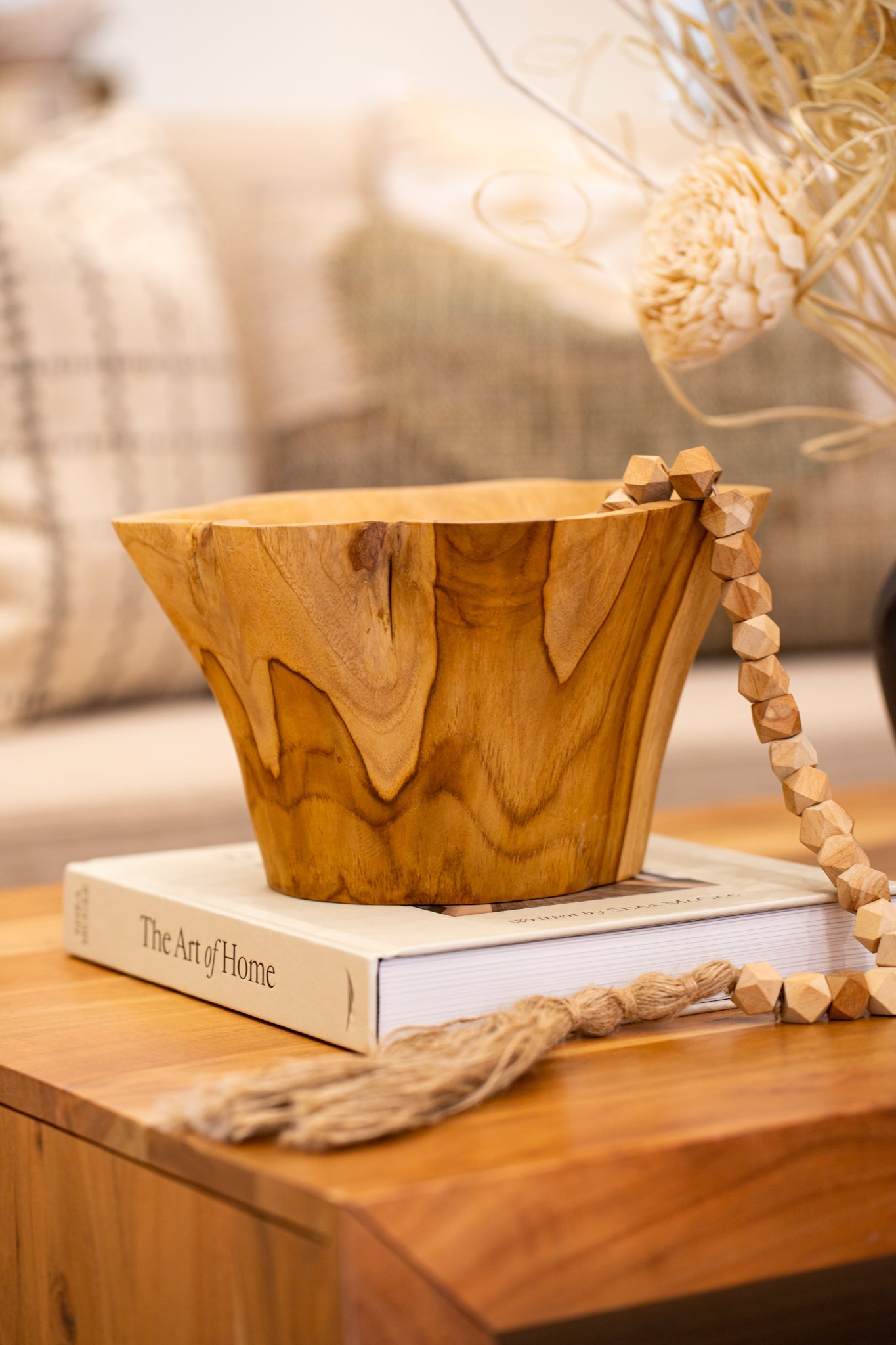 Organic Root Teak Bowl - Saltbox Sash