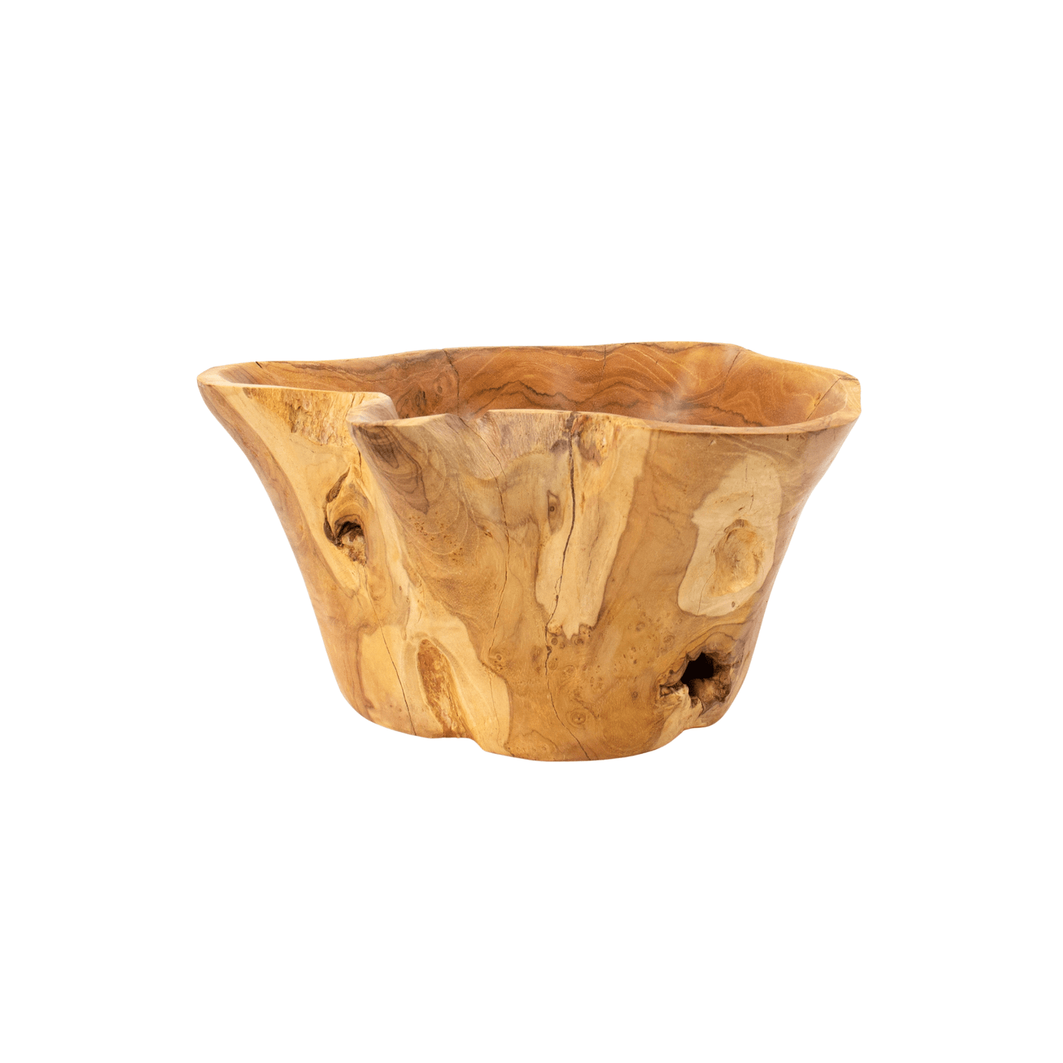 Organic Root Teak Bowl - Saltbox Sash