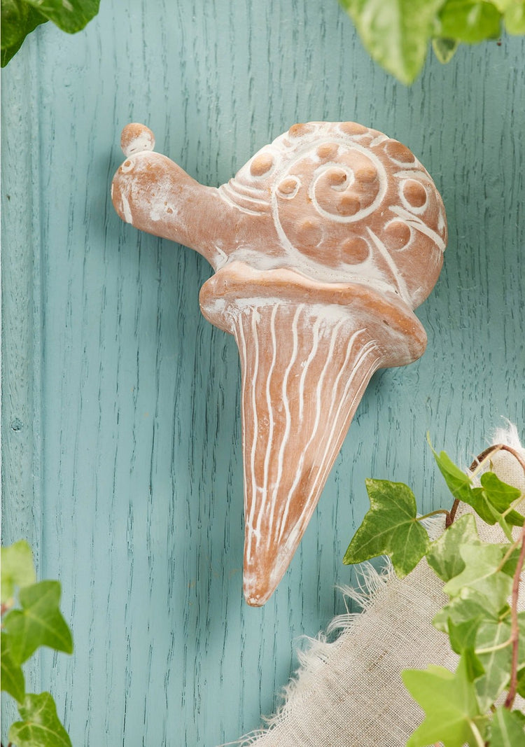 Terracotta Snail Plant Watering Spike - Saltbox Sash