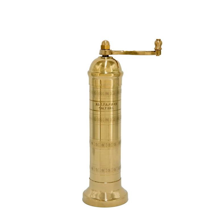 The Original Brass Salt Mill 8" - Saltbox Sash