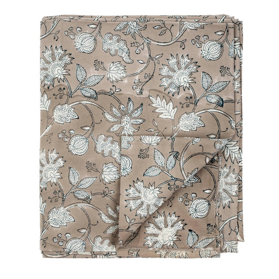 Tierra Block Print Tablecloth - Saltbox Sash