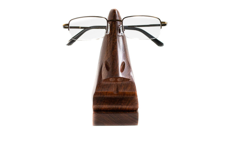 Hand-carved Nose Eyeglass Holder - Saltbox Sash